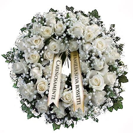 Ofrenda de flores para funeraeles y condolencias