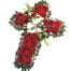 Ofrenda de rosas para dar las condolenias en un funeral