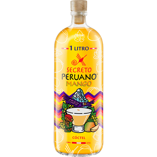 Botella de Pisco Sour mango Del Secreto Peruano