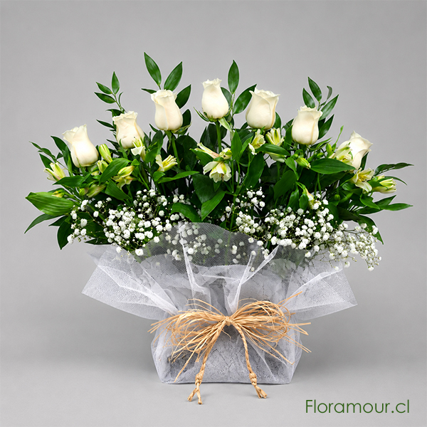 Abanico de rosas 1 arreglo deluxe